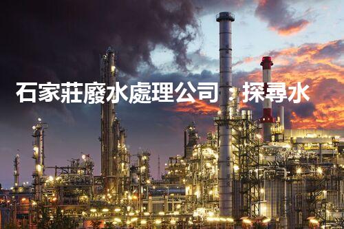 石家莊廢水處理公司：探尋水資源可持續(xù)利用之路？